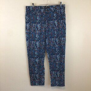 Levi's Mid Rise Skinny Blue Print Pants